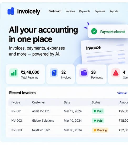 Invoicely product preview